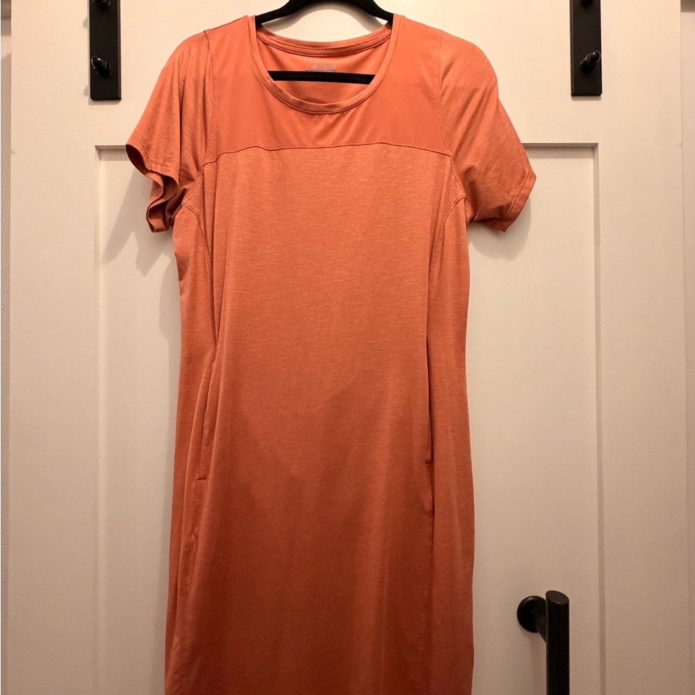 Casual Salmon Athleisure Dress